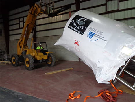 Adams Crane Rental Rigging - Coppertail Brewing Co